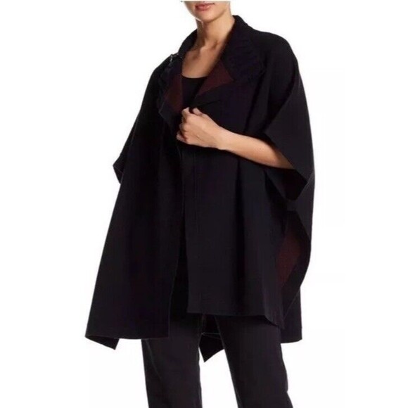 THEORY Palomina Plumose Knit Poncho Sweater - Picture 2 of 7